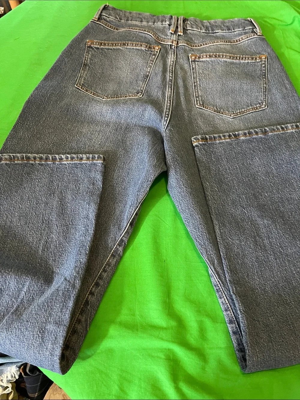 Forever 21 Dark Blue Straight-Leg Jeans